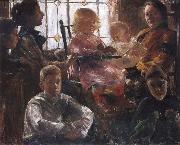 Lovis Corinth The Family of the Painter Fritz Rumpf oil painting